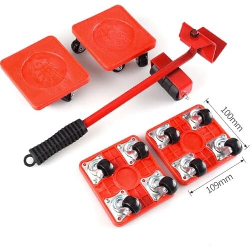 360 Degree Furniture Mover Tools Transport Lifter Heavy Stuffs Moving 4 Wheeled E5BE
