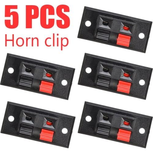 2 Positions Push In Jack Spring Load Audio Speaker Terminals Panel Connector High Quality Connecter Terminal Breadboard Clip