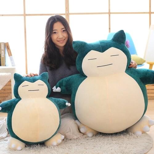 Big Size Snorlax Plush Doll Pikachued Stuffed Toy Pillow appease baby Kids Children Gift Christmas present