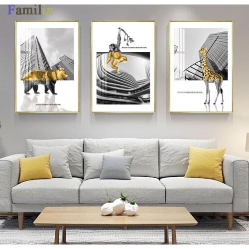 Black And White Fashion Posters Home Decor Stairs Buildings Landscape Paintings Canvas Prints Nordic Style Living Room Wall Art