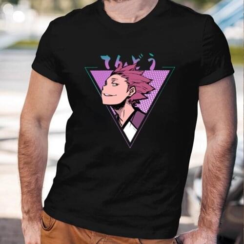 Haikyuu T-shirt Fashion Japanese Anime T Shirt Men Satori Tendou Summer Cotton Anime Shirt Tops Cartoon Unisex Harajuku Male Tee