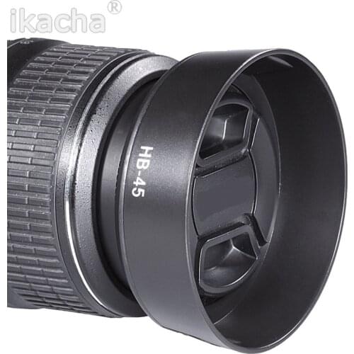 HB-45 HB 45 HB45 Lens Hood For Nikon D3100 D5100 D5200 D3200 18-55mm DX / f/3.5-5.6G VR SLR Camera Lens