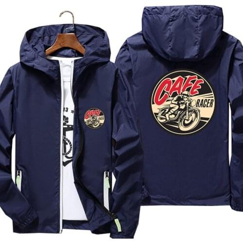 Cafe Racer Motorcycle Mens Women Casual Thin Reflective Sunscreen Windbreaker Skin Ultra Light Coat Zipper Hooded Jacket 7XL
