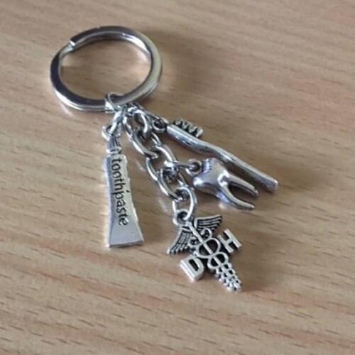 2020 New Dentist Keychain Dental Assistant Gift Dental Hygienist Keyring