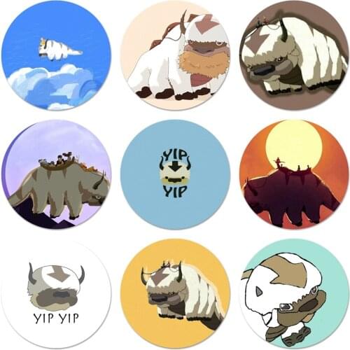 New Arrival 58mm Appa Yip Yip Avatar Badge Brooch Pin Accessories For Clothes Backpack Decoration gift