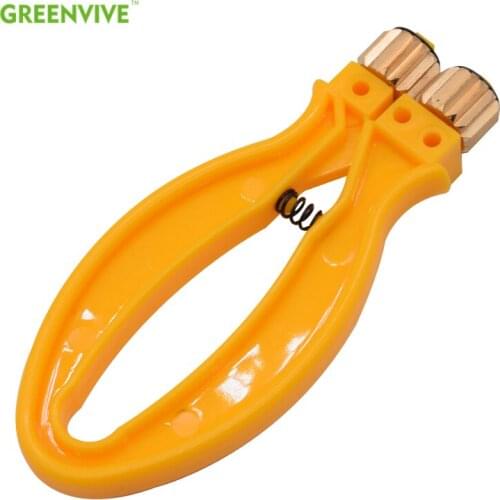 Beekeeping Equipment Hive Frame Wire Cable Tensioner Crimper Crimping Tool With Metal Wheels And Plastic Handle greenvive