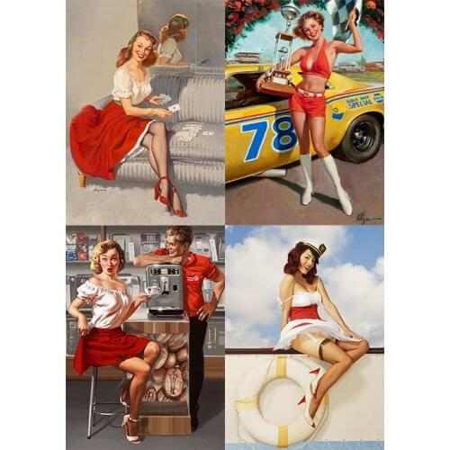 Full Diamond Embroidery Calendar Girl Diamond Painting Diamond Inlaid Diamond Mosaic DIY Diamond Painting Accessories Room Decor