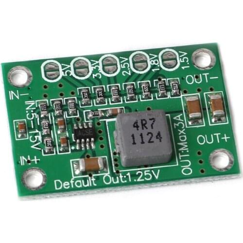 DC Step Down Power Converter Board 5-16V To 1.25V 1.5V 1.8V 2.5V 3.3V 5V 3A K9FA