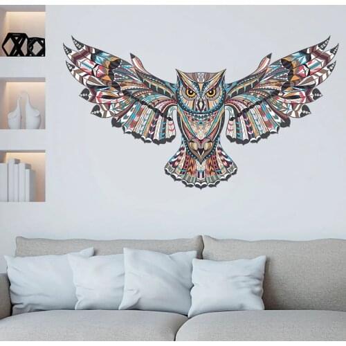 Removable Colorful Owl Kids Nursery Rooms Decorations Wall Decals Birds Flying Animals Vinyl Wall Stickers Self Adhesive Decor