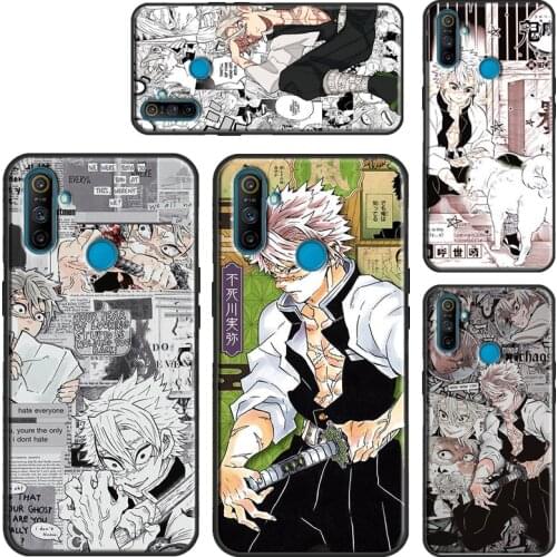 Shinazugawa Sanemi Kimetsu no Yaiba Phone Case For OnePlus 8T 7T Nord 8 9 Pro Cover For Realme GT Neo Q3 6 7 8 Pro C3 C11 C21