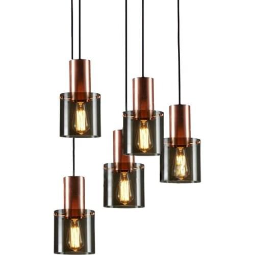 Nordic Glass Bar Head Small Chandelier Simple Light Luxury Restaurant Bedside Bar Lamparas De Techo Colgante Hanging Lamp