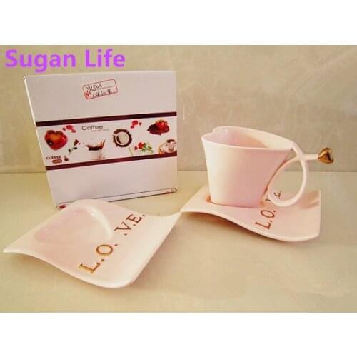 SUGAN LIFE Coffee Cups And Saucers