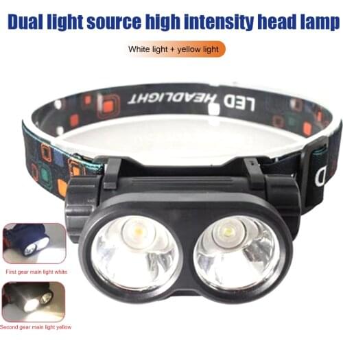 XPE LED Headlight Outdoor Camp Fishing USB Rechargeable Waterproof Headlamp Built-in Battery Headlamp Outdoor Accessories