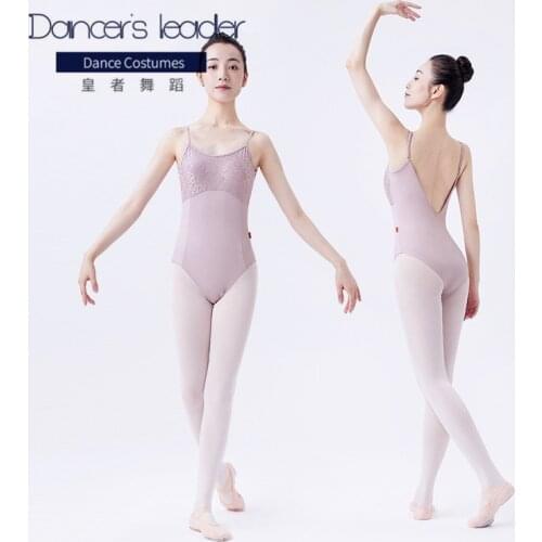 Women Ballet Leotards Dance Camisole Adult Gymnastics Leotard Lace Splicing Sexy V Back Ballet Costume топик женский Summer
