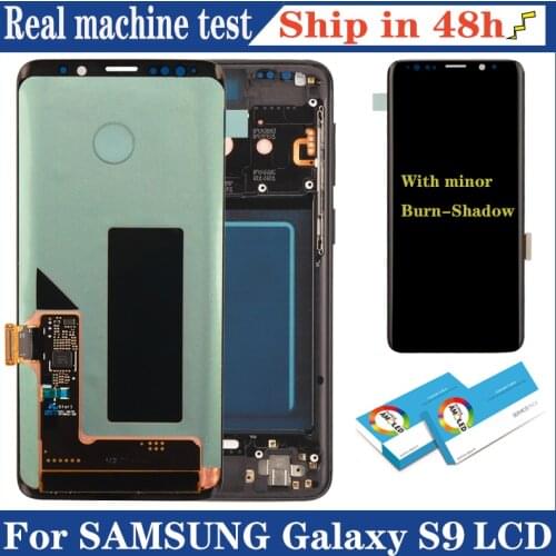 With Burn Shado 5.8“ Super Amoled Display LCD For SAMSUNG Galaxy S9 G960 G960F LCD Touch Screen Digitizer Assembly Repair Parts