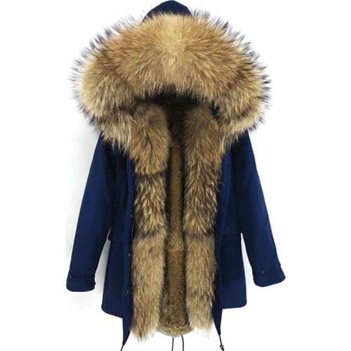 Winter coat men clothing real fox fur jacket 7XL 2020 new thick warm fur parkas man winter rabbit fur liner outerwear streetwear