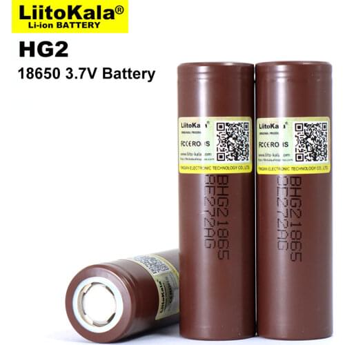 2021 Liitokala New Original HG2 18650 3000mAh battery 18650HG2 3.6V discharge 20A dedicated For hg2 Power Rechargeable battery