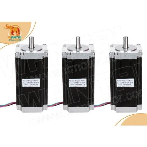 DE&EU FREE! Wantai Nema 3pcs 23 Stepper Motor WT57STH115-4204A 428oz-in 4.2A Medical Automation Imaging Printing Miling