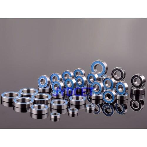 39pcs Ball Bearing Metric Blue Rubber Sealed Set KIT For RC Car Traxxas REVO R-EVO 3.3 Racing 52100 Chrome Steel