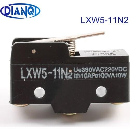 5x LXW5-11N2 Inching Switch 3 Screw Terminal Panel Mount Roller Plunger Momentary Micro Travel Witches Button Limit Switch