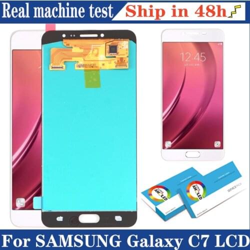 Amoled 100% Original 5.7'' Display for Samsung Galaxy C7 C7000 SM-C7000 Full LCD Touch Screen Digitizer Repair Parts