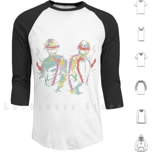 Daft Punk — Music Soldiers Type A [ Glitch Remix Ver. ] Hoodies Long Sleeve Daft Punk Daft Punk Electro Edm