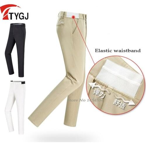 2020 New Sportswear Clothes Men Trousers Ultra-thin Slim Full XXXL Man Long Golf/Tennis Pant High Elastic Trousers Dry Fit