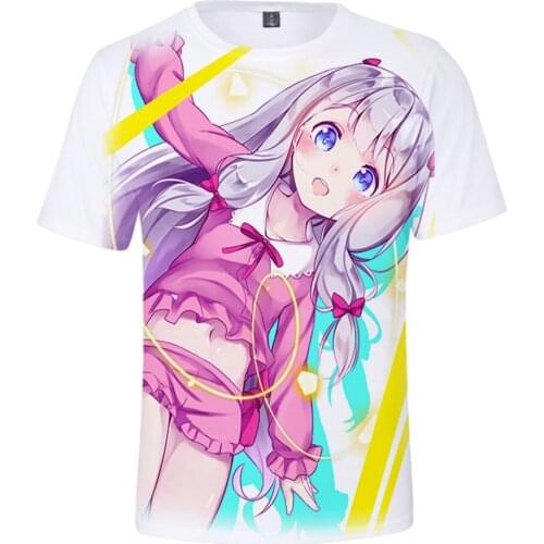 Izumi Sagiri Eromanga Sensei 3D Print Spring Summer T shirt Men/Women Street Clothes T-shirt Streetwear Kawaii Streetwear Tshirt