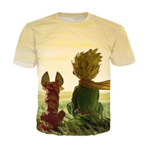 Women/men T Shirts The Little Prince 3D Tshirt O Neck The Little Prince T-Shirt Tops Tees Shirt