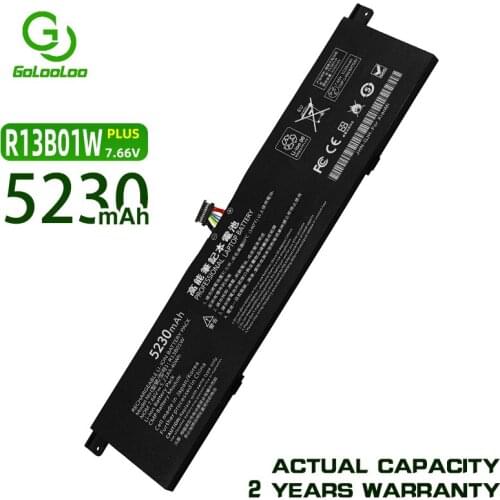 Golooloo R13B01W R13B02W Laptop Battery for Xiaomi Mi Air 13.3" Series 5230mAh 40Wh 7.66V