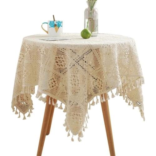 Classic American Hollowed Out Tablecloth Rifeng Knitting Hook Flower Tablecloth Factory Spot Cloth Art Decoration
