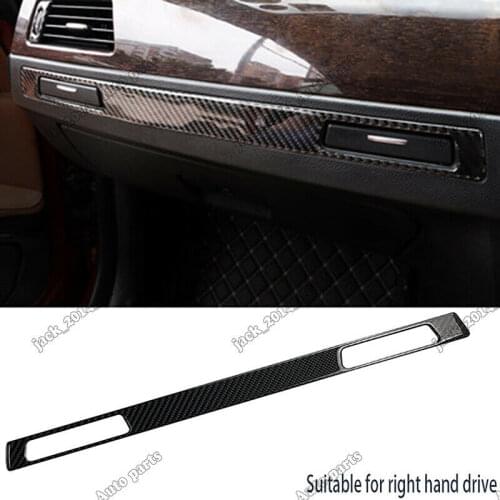 Real Carbon Fiber Co-pilot Trim Dashboard Strip For BMW 3 Series E90 E92 2005-2012