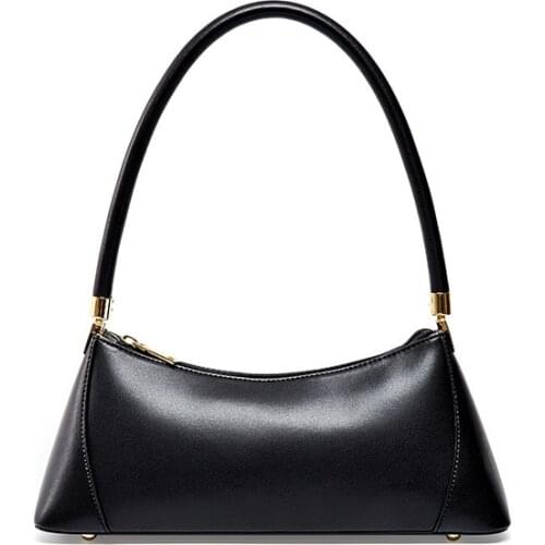 Fashion Genuine Leather Totes Bags For Women Trendy Luxury Handbag Female Small Subaxillary Bags Small Shoulder Bag Summer