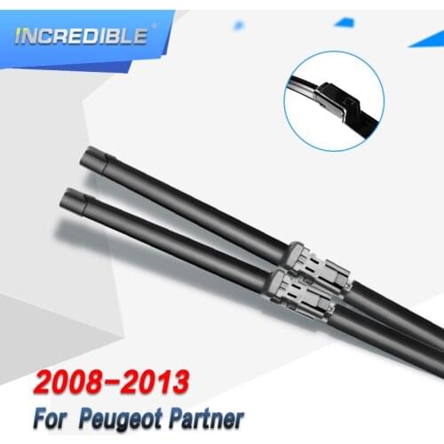 INCREDIBLE Wiper Blades for Peugeot Partner II Fit Push Button Arms 2008 2009 2010 2011 2012 2013 2014 2015