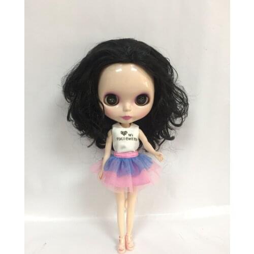 Nude Blyth Doll Factory doll Toy For Girls black hair 20170529 Special eye chip