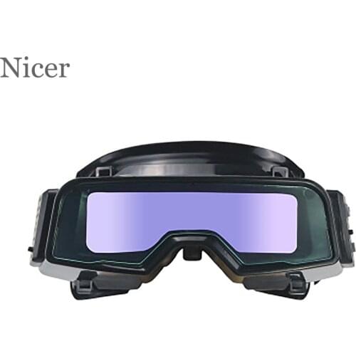 Auto Darkening Welding Glasses Eye Protection Solar Power Automatic Dimming Hardness Arc Welding Goggle Helmet Welder Glasses