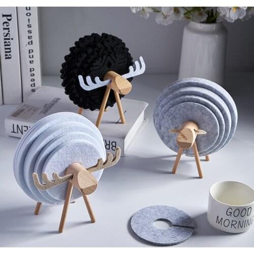 Sheep Placemat Pad Coasters Kitchen Table Mats Bowl Mats Padding Mat Insulation Pad Round Placemats Kitchen Dishes Hot Stand