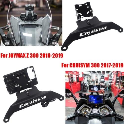 For SYM JOYMAX Z 300 2018-2019 CRUISYM 300 2017 2018 2019 Motorcycle Bar Mobile Phone bracket GPS front Stand Holder Smartphone