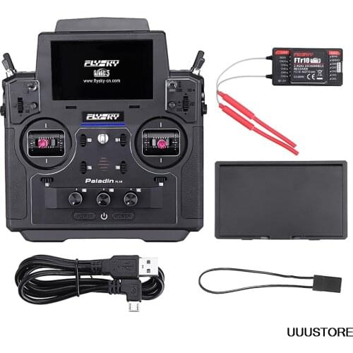 Flysky FS-PL18 PL18 2.4G 18CH Paladin Radio Transmitter with FS-FTr10 Receiver 3.5in TFT Touch Screen for RC Drone FPV Airplane