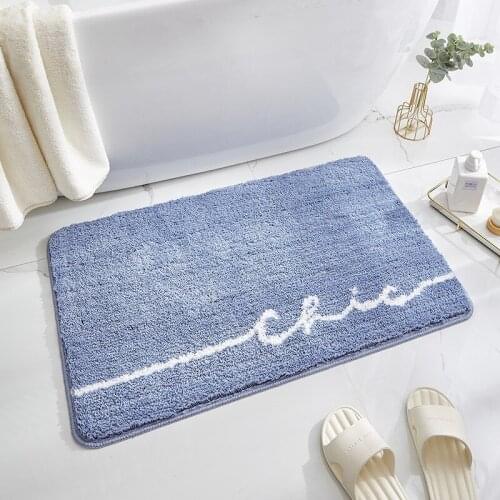 Bathroom Door Entrance Mat Toilet Door Mat for Bath Rug Bathroom Non-Slip Home Bathroom Balcony Doorway Hallway Mat Absorbent