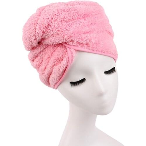 1pc 63*23.5cm Women Girls Shower Wrapped Microfiber Bathroom Superfine Quickly Dry Hair Hat Bath Tool Accessories