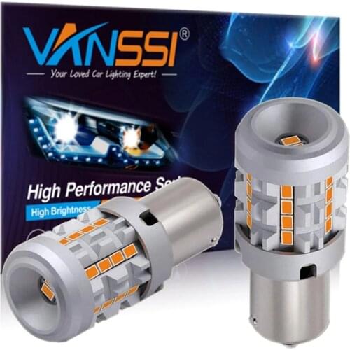 PY21W Anti Hyper Flash Built-in load resistor True 25W Amber Yellow Extremely Bright LED Bulb for Turn Signal PY21W Bau15s