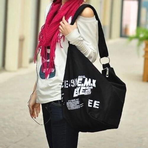 2020 lowest priceWomen Bag Korean Style Canvas Waterproof High Quality Travel Shoulder Bag Campus Handbag Shopping Bag For Women