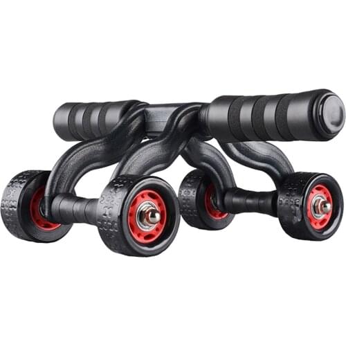 4 Wheels Roller Abdominal Muscle Trainer Indoor Home Training Device Gymnastics Waist Belly Muscle Exercise Equipment