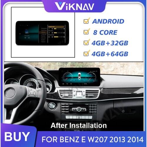 Android car radio GPS navigation car multimedia player for Benz E W207 2013 2014 left hand driving video player 10.25 inch