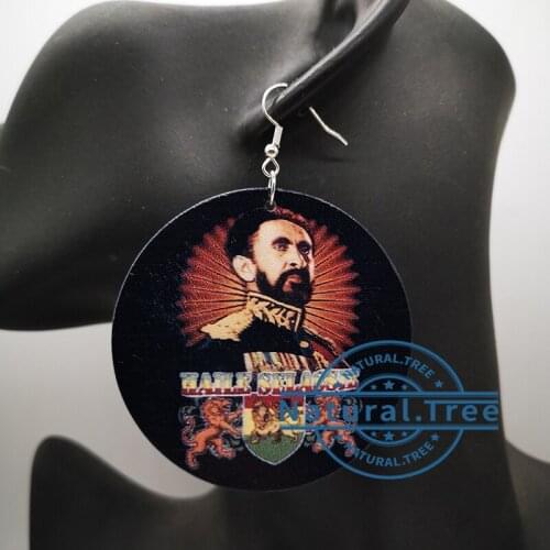 Free Shipping! Power Black Wooden Earrings