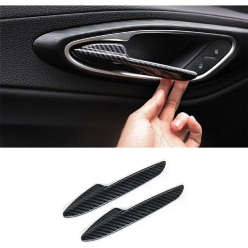 For Alfa Romeo Giulia Car Door Handle Decorative Cover Interior Modification Inner Door Bowl Handle Decoration