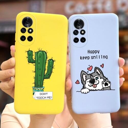 For Huawei Nova 8 5G Case Nova8 Pro Soft Silicone Cute Cartoon Back Cover For Huawei Nova 8 Pro Nova8 8Pro 5G Phone Cases Bumper
