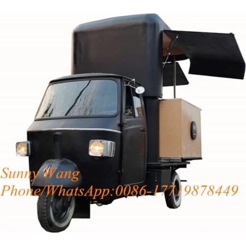 Electric Mobile Food Truck Kitchen Adult Electric Tricycle Tuk Tuk Car Espresso Bar Ice Cream Hot Dog Coffee Food Cart for Sale