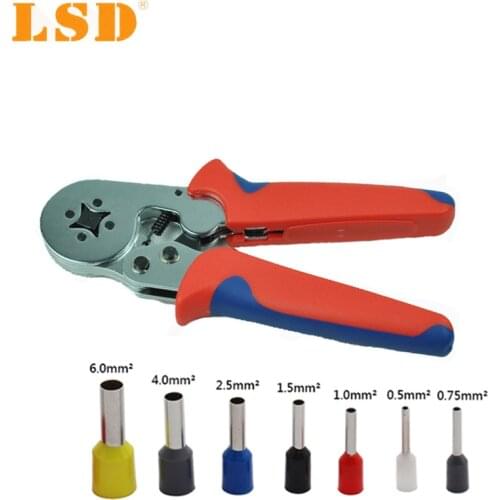 Cable Ferrules Crimper LSC8 6-4A Self-adjusted crimping plier crimping 0.25-6mm2 cable ferrules crimp tool